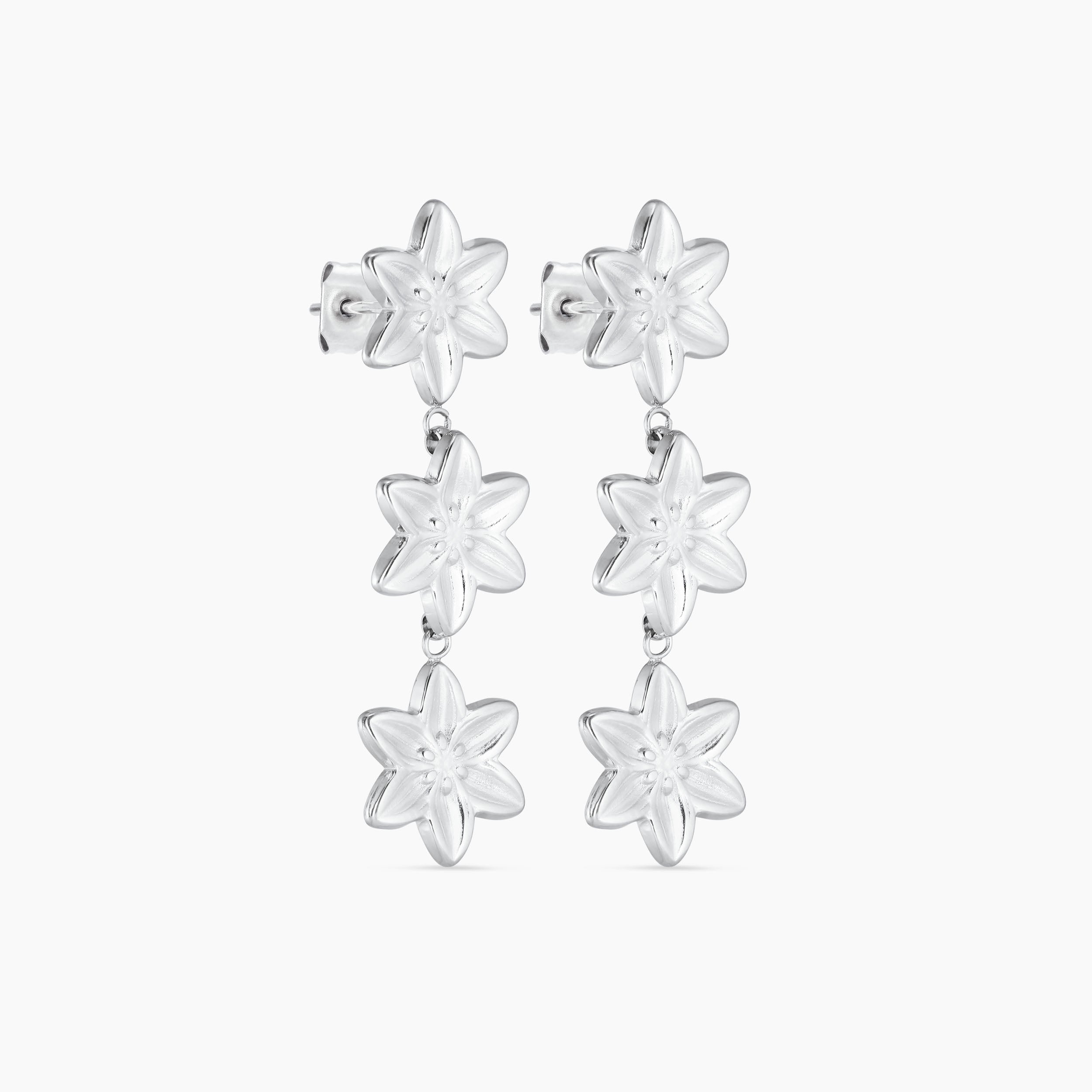 LILY EARRINGS (3 FLOWERS)