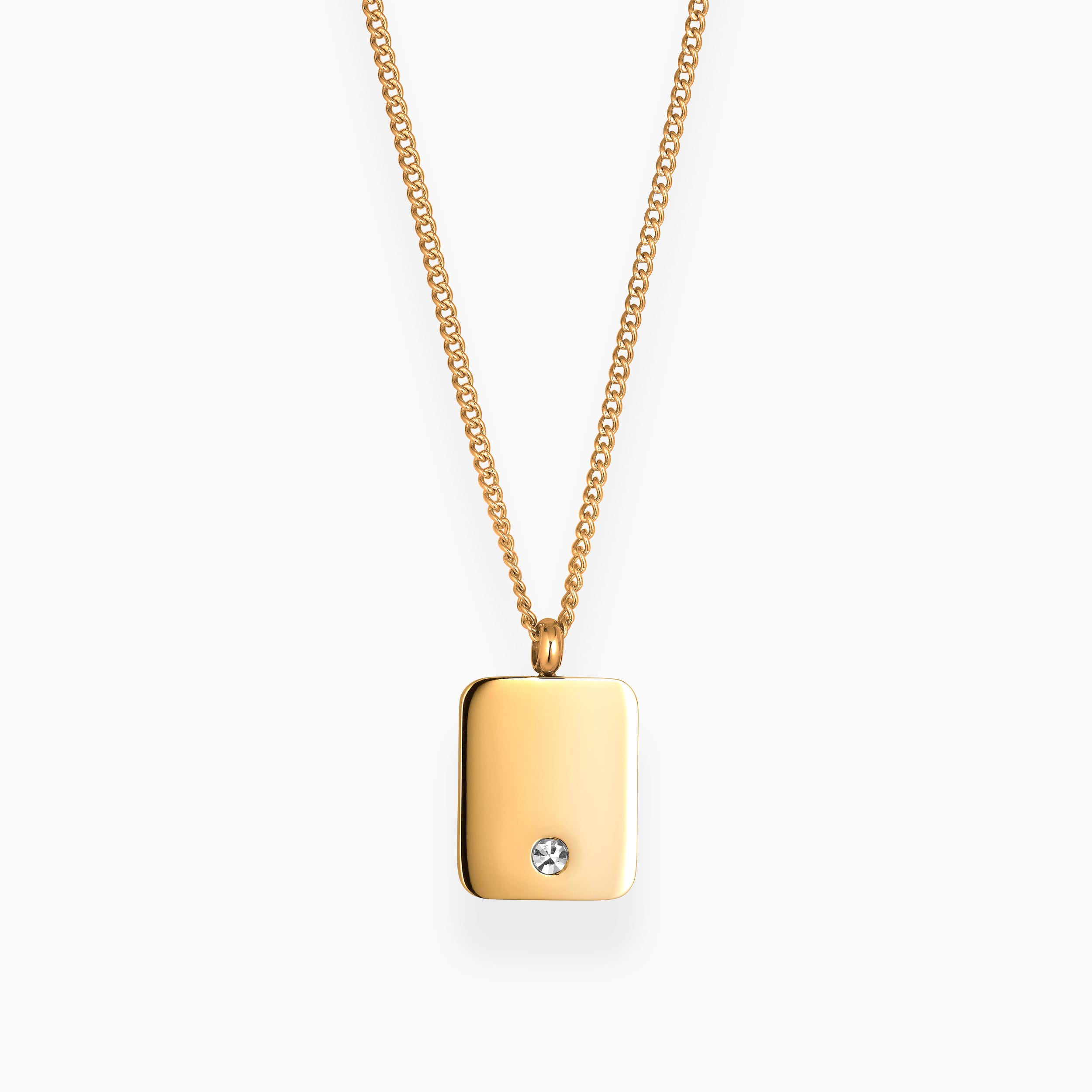 ZIRCON NECKLACE 01 GOLD