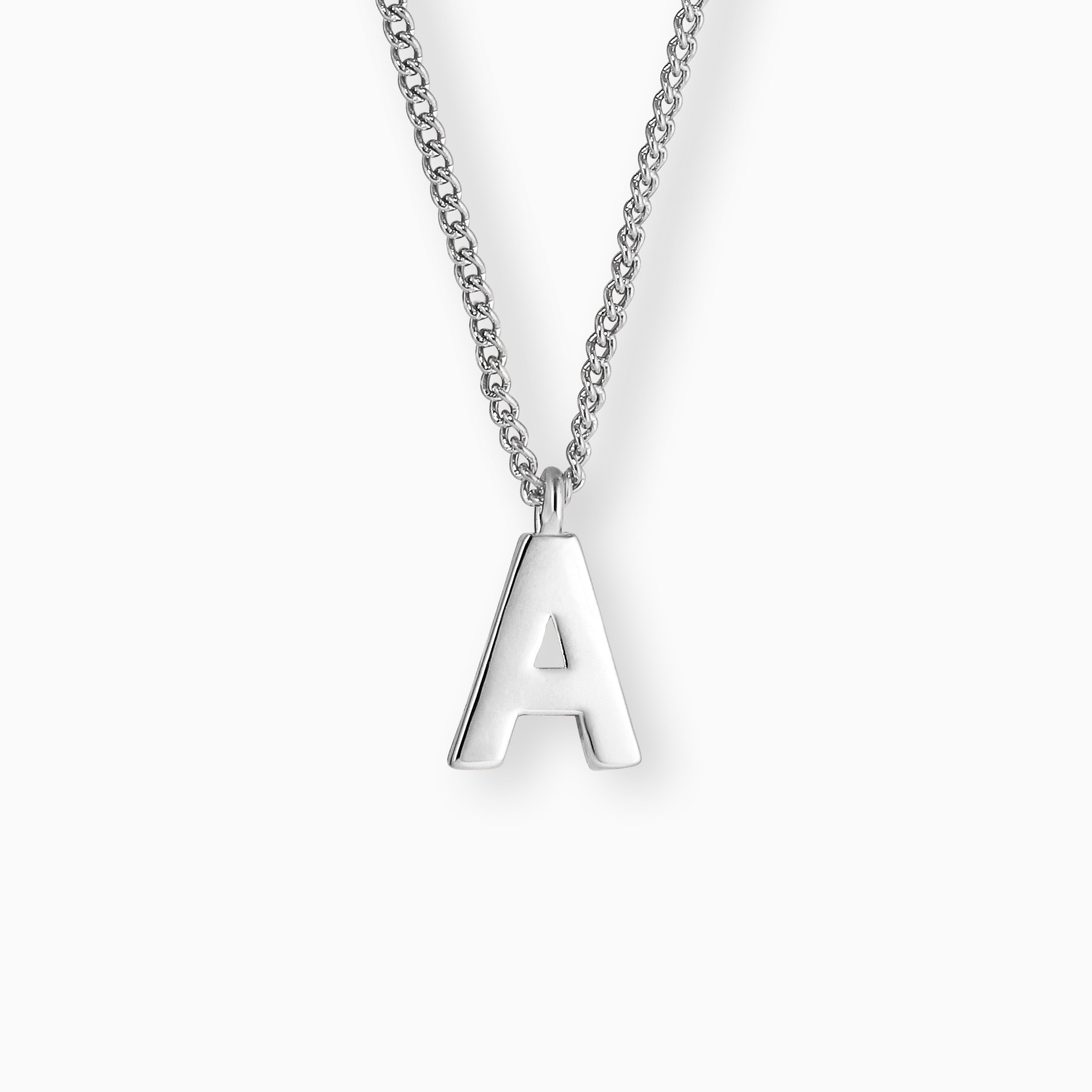 LETTER NECKLACE SILVER