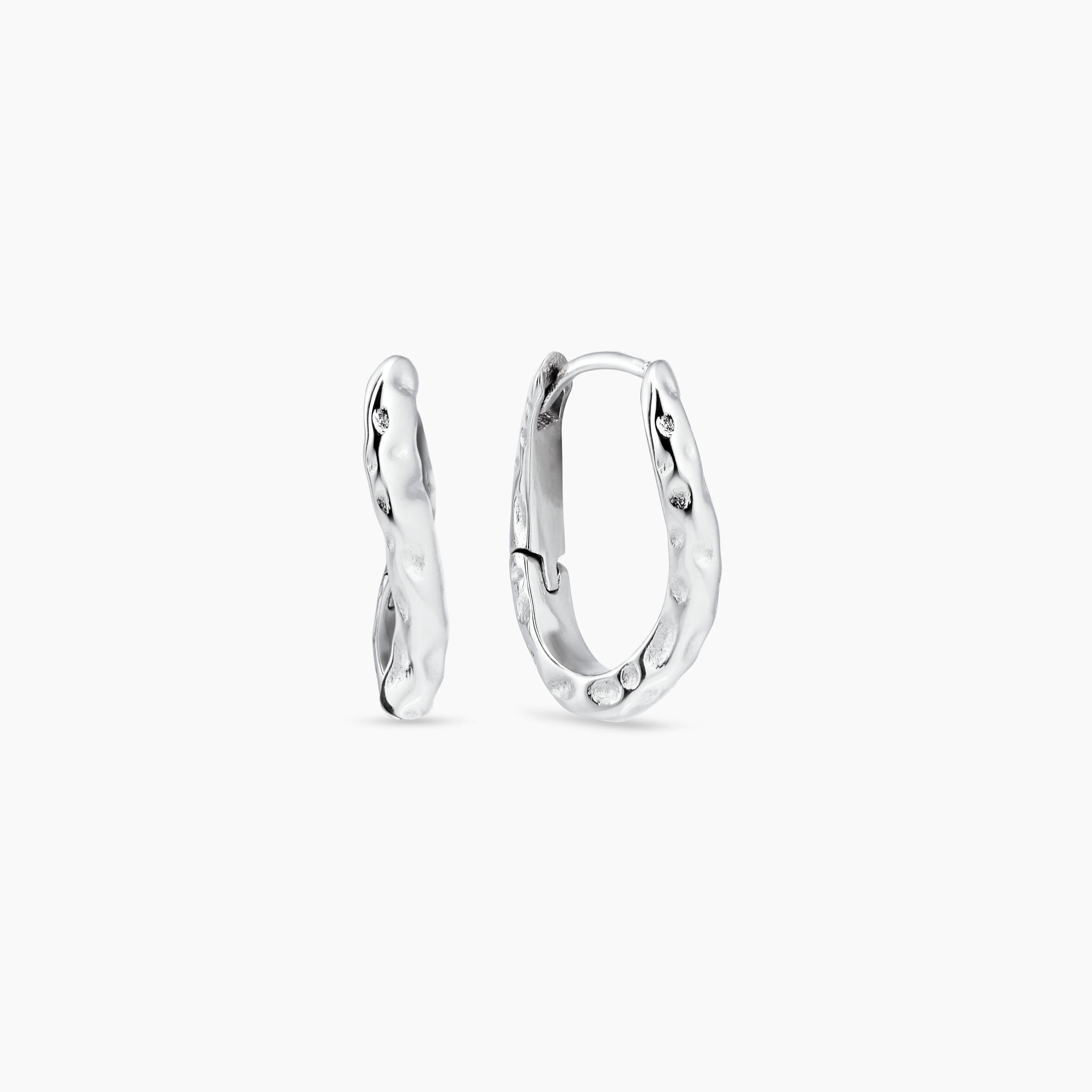 CURVE MOON EARRINGS 15MM