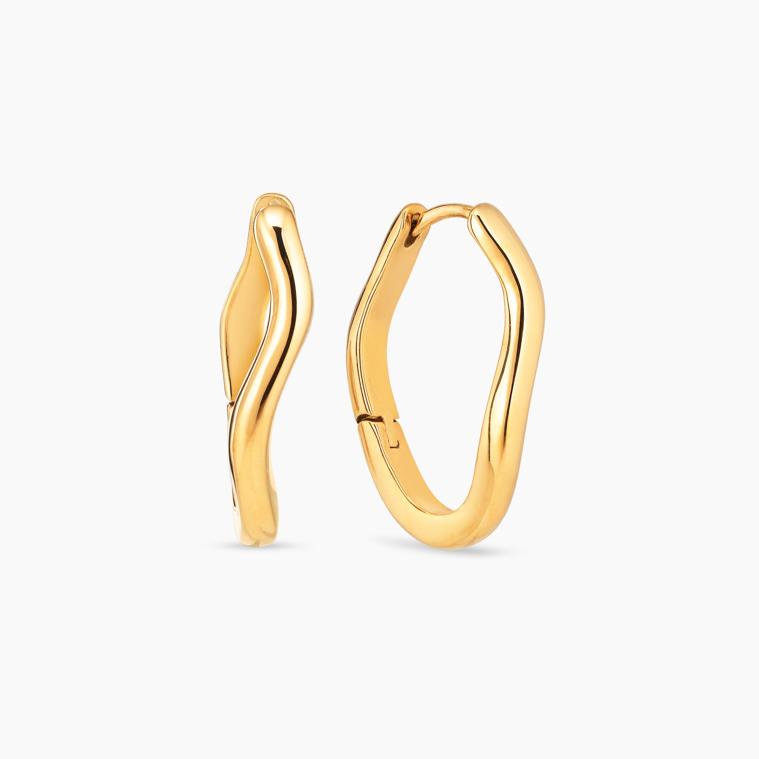 CURVE EARRINGS 25MM