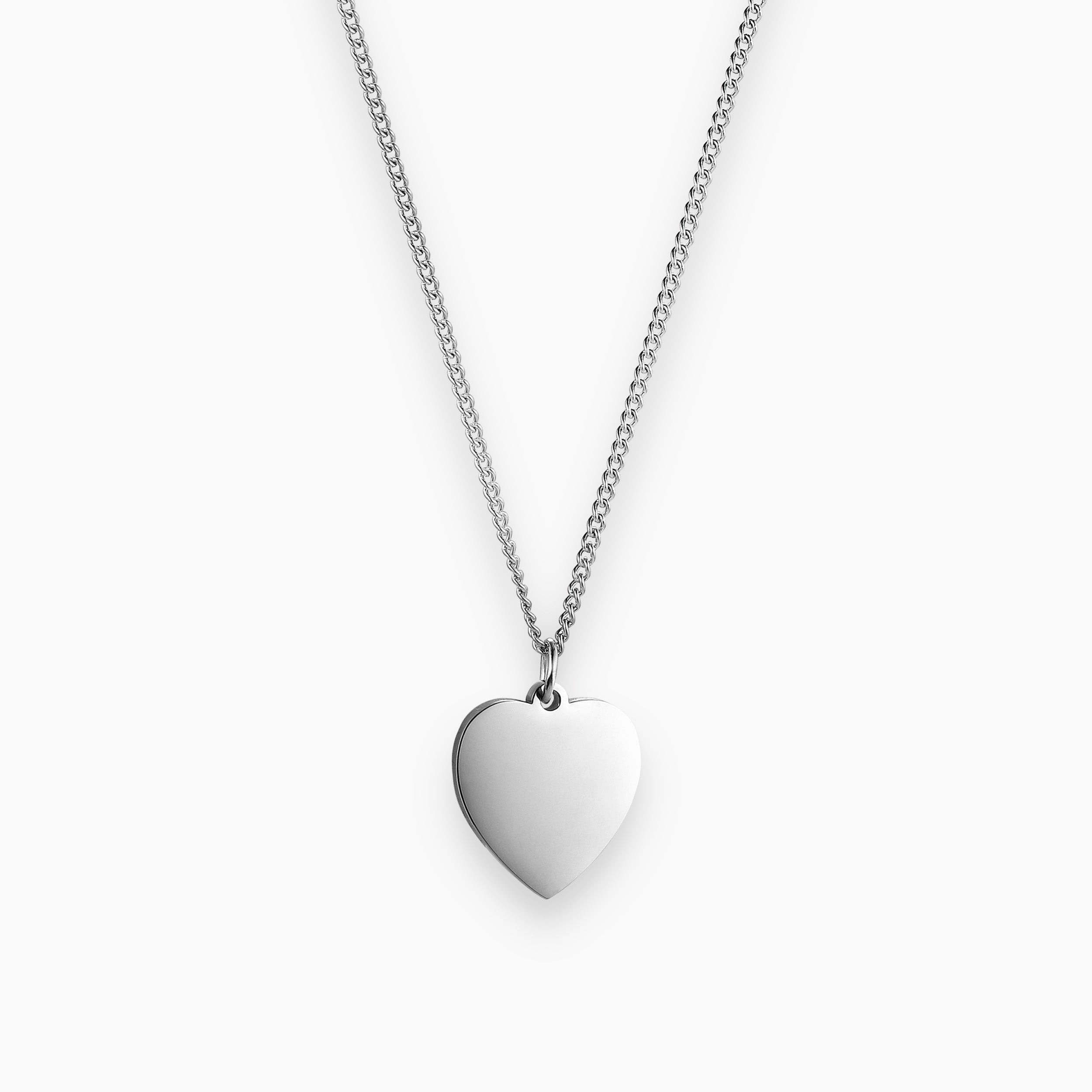 HEART NECKLACE SILVER