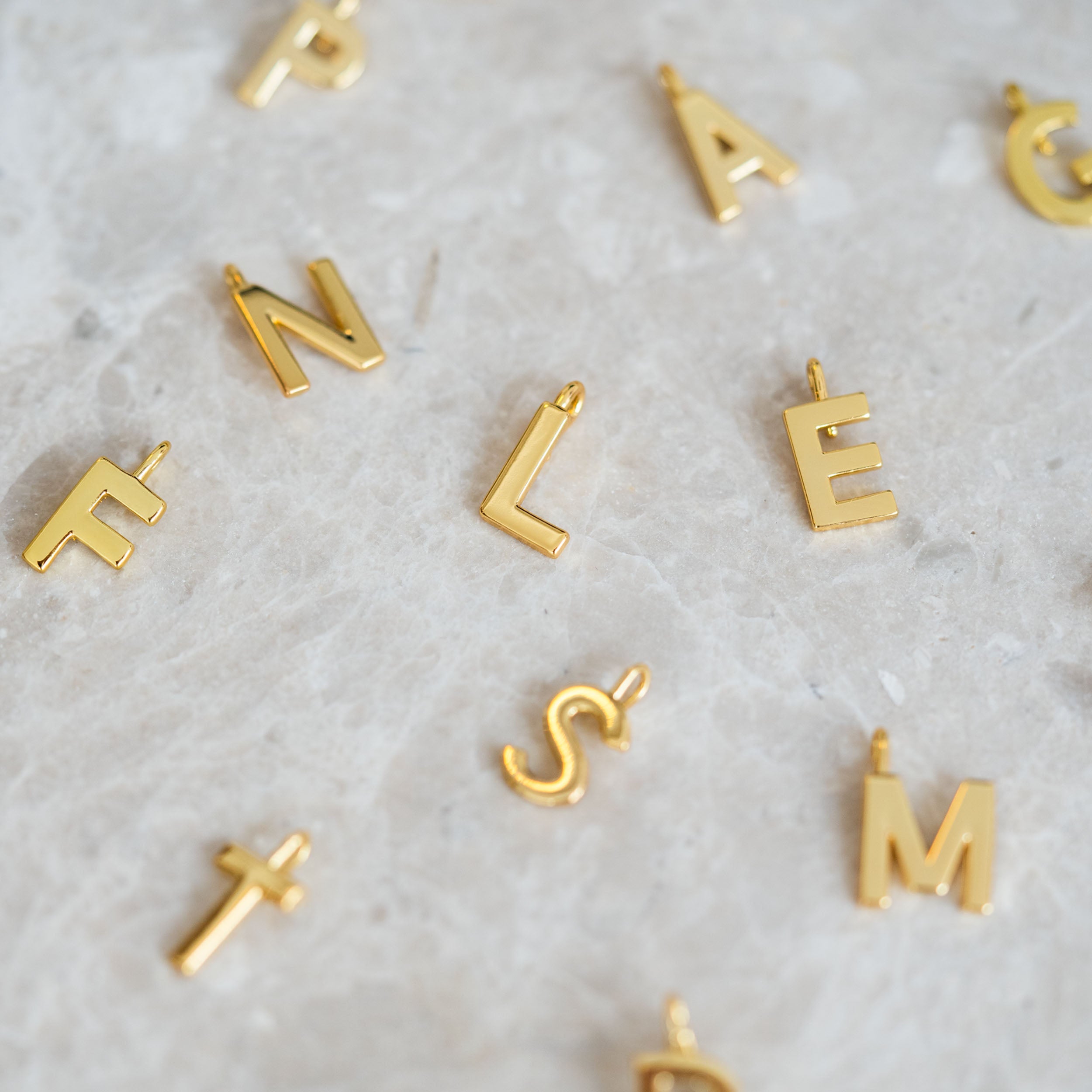 LETTER NECKLACE - GOLD PLATED