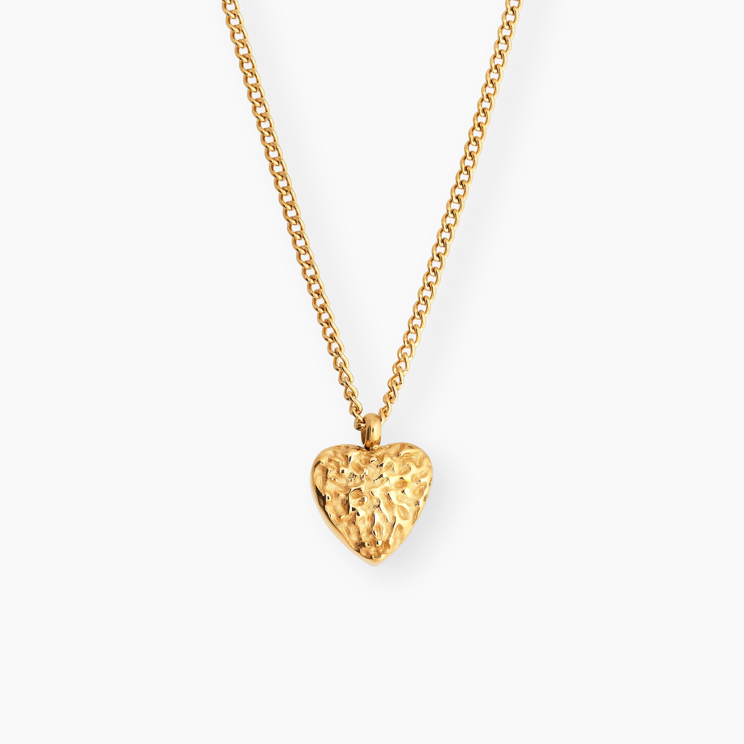 MOON MINI HEART NECKLACE GOLD