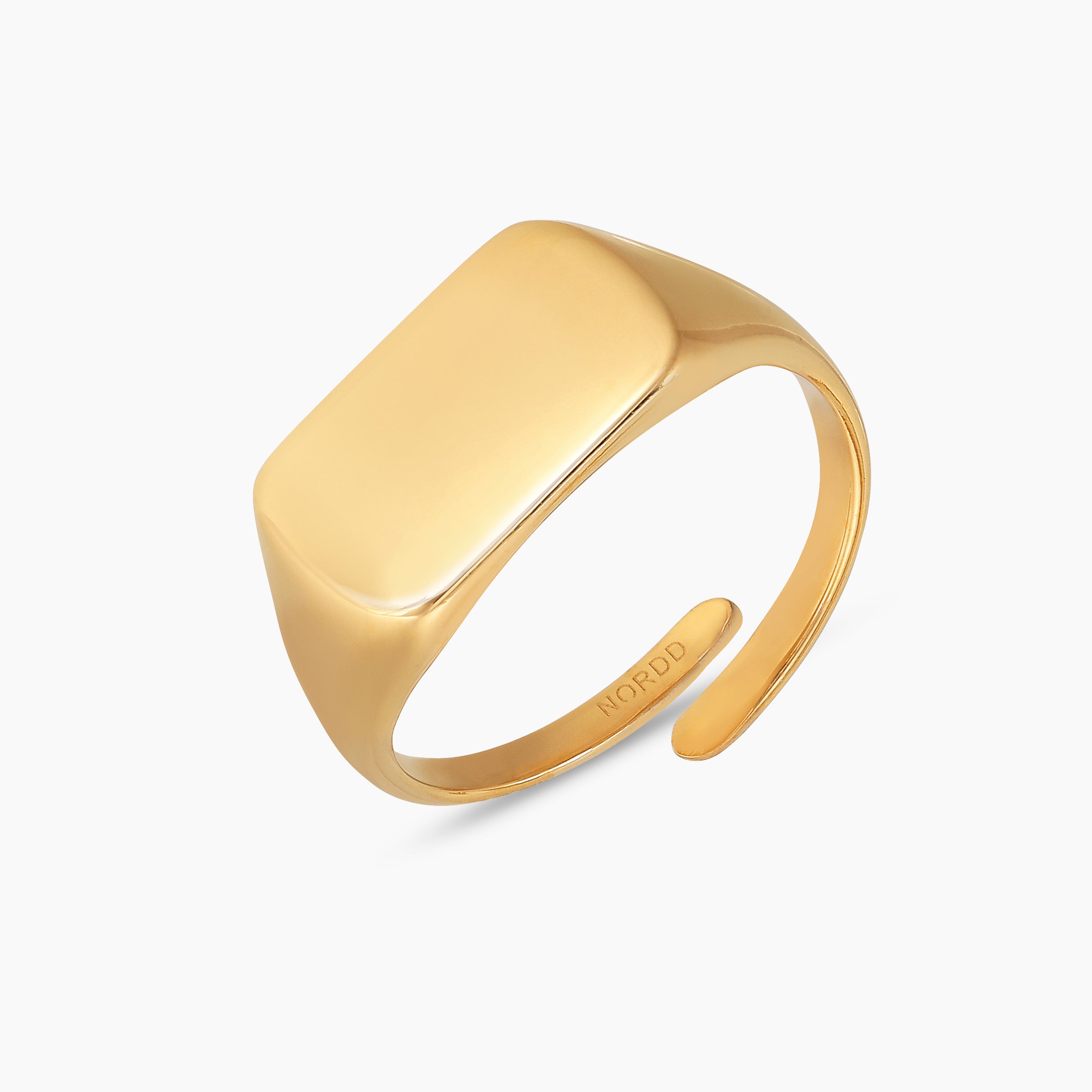 SIGNET RING 02 - GOLD PLATED