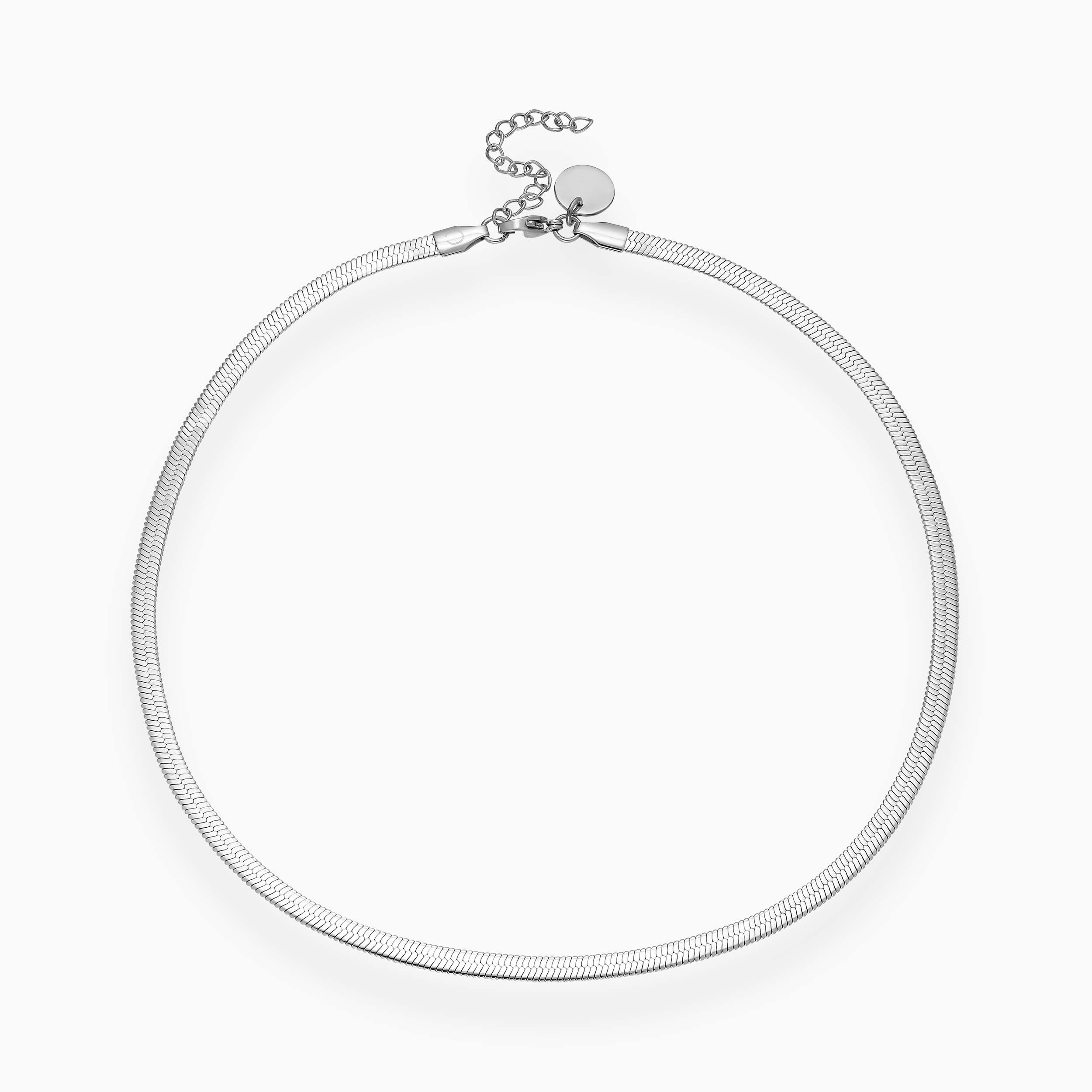 SNAKE NECKLACE SILVER