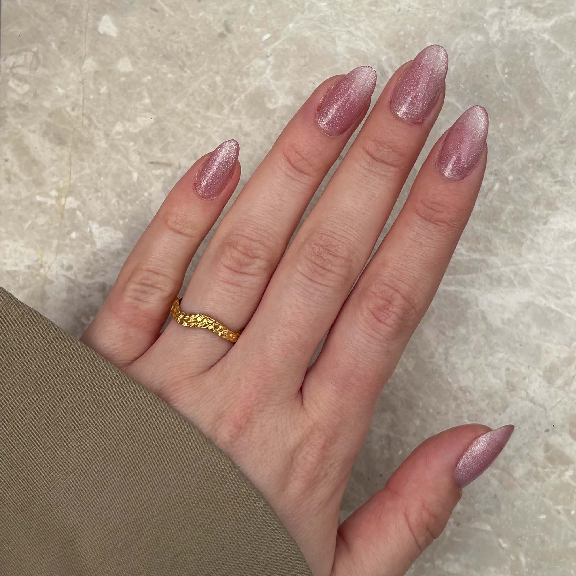 MOON WAVES ADJUSTABLE RING