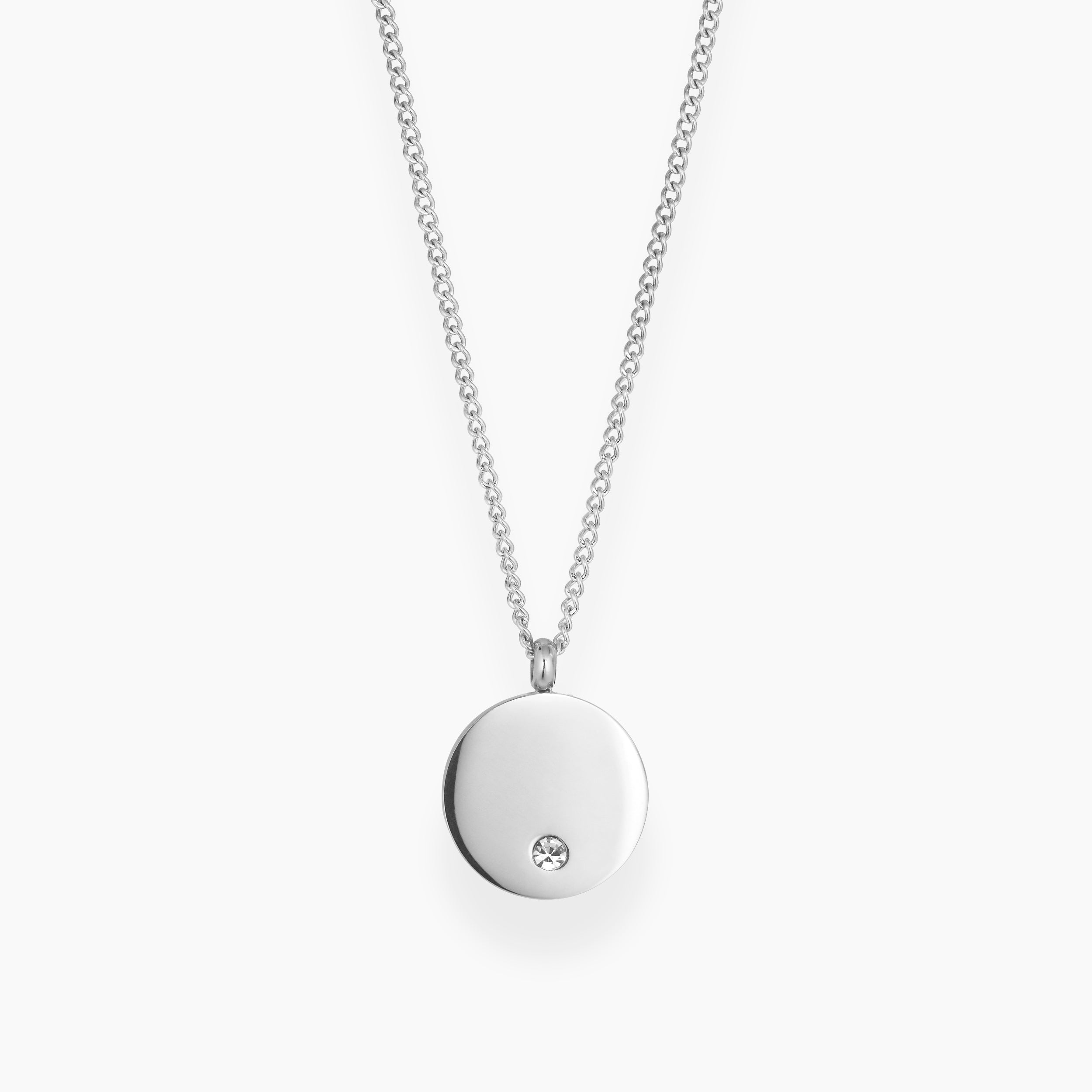 ZIRCON NECKLACE 02 SILVER