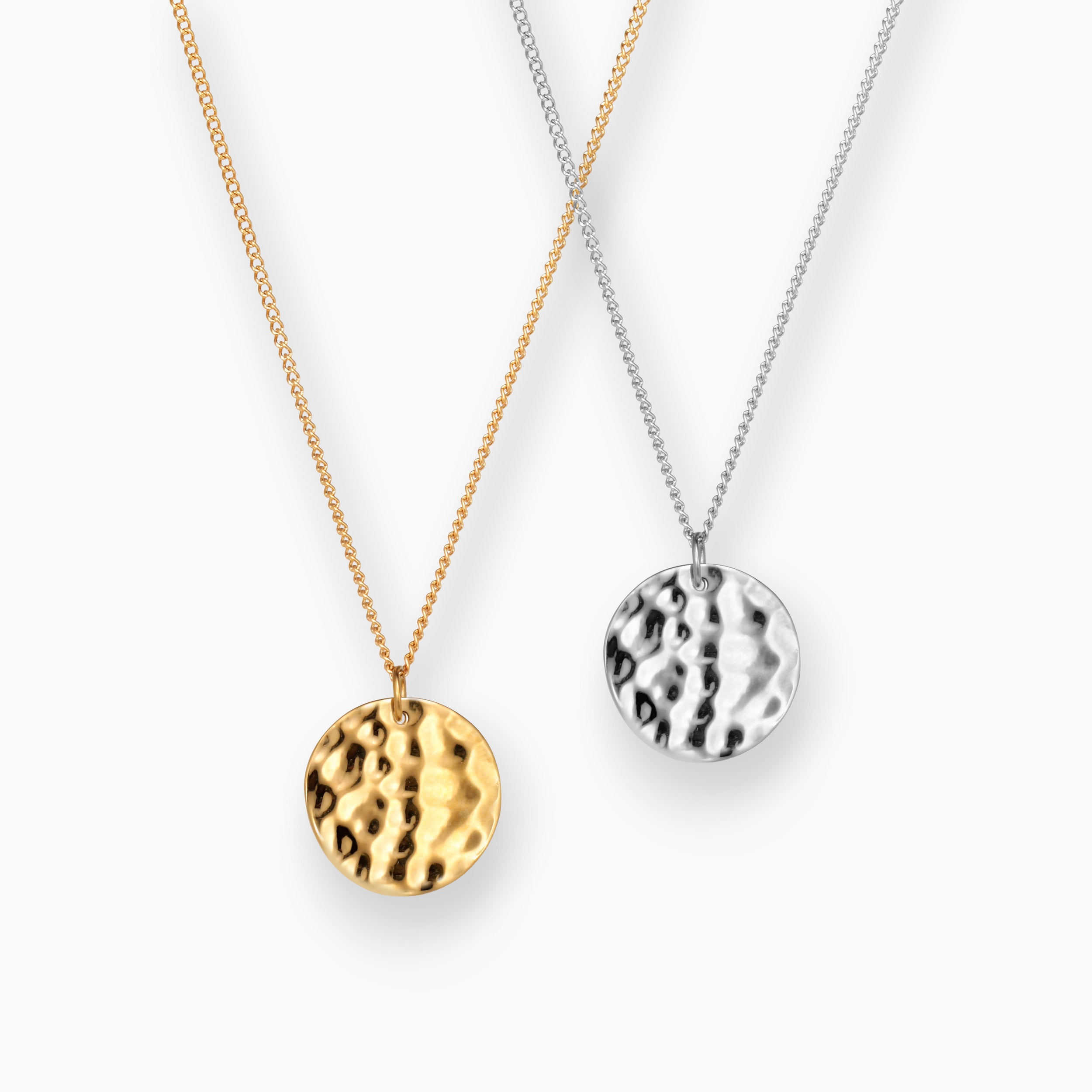 2 x HAMMERED NECKLACE 02