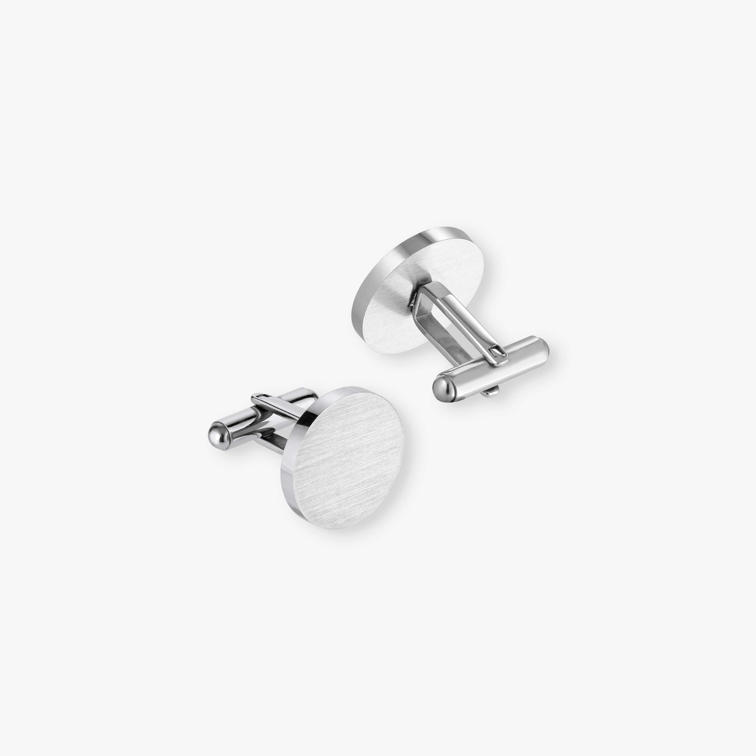 LONDON CUFFLINKS MATTE SILVER