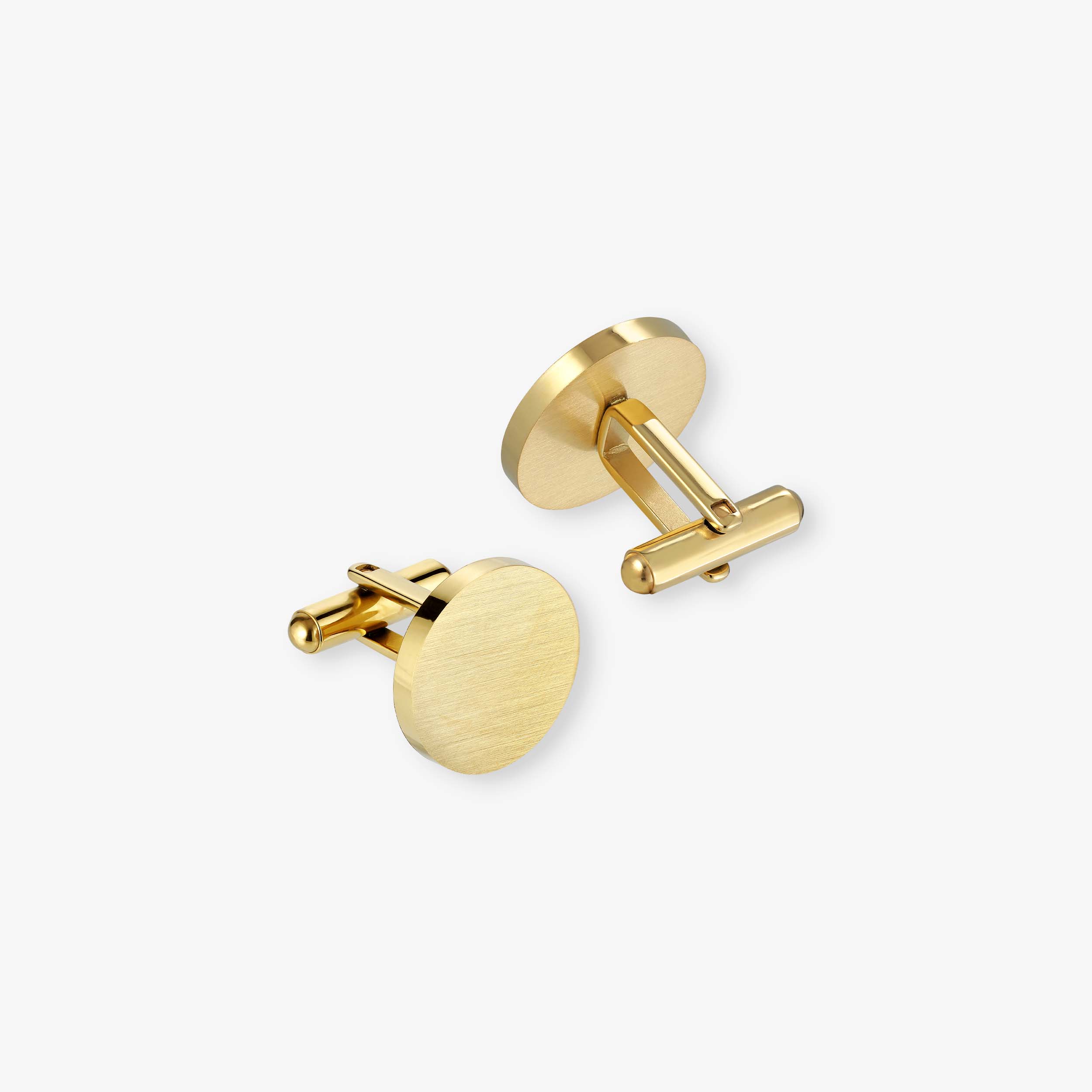 LONDON CUFFLINKS MATTE GOLD