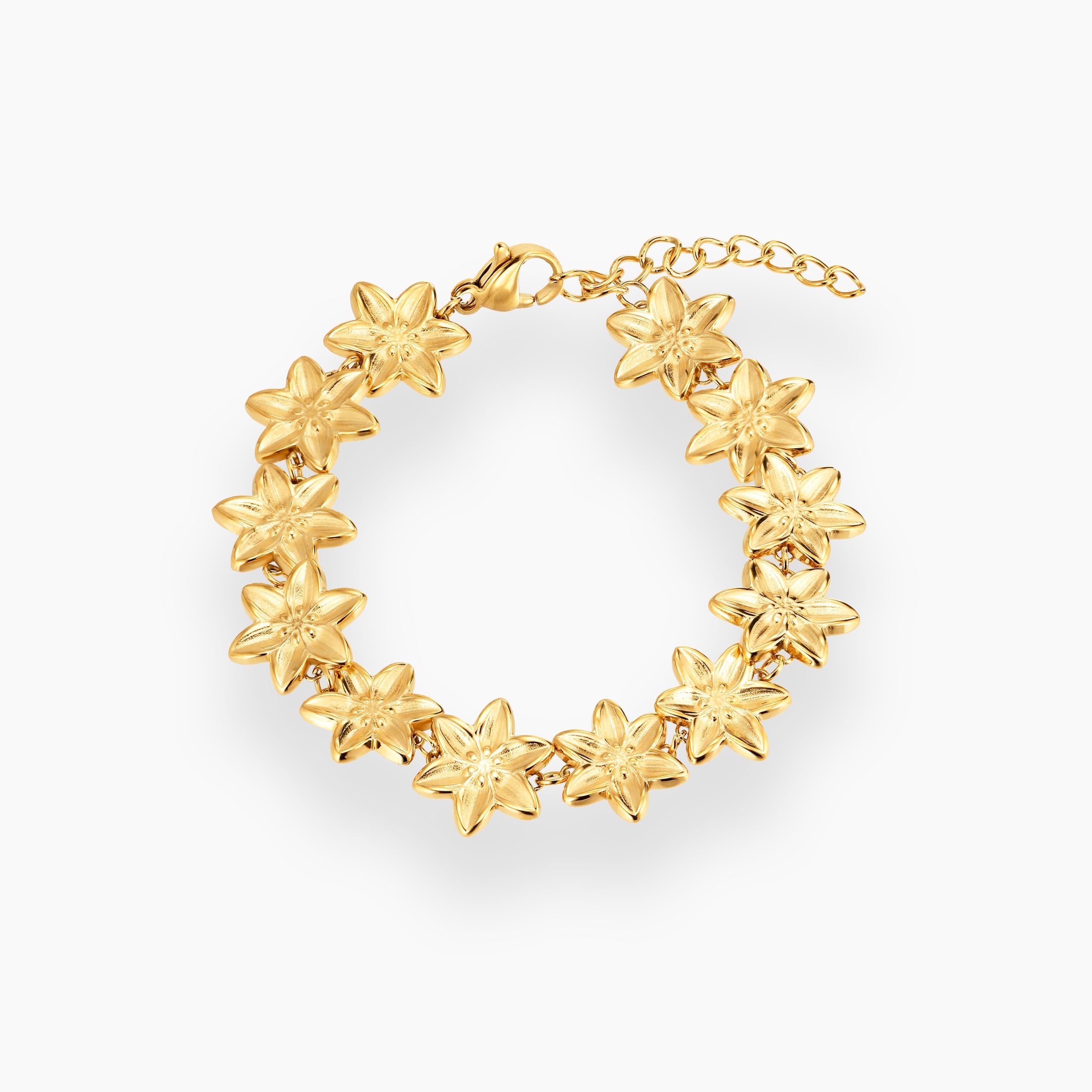 LILY BRACELET GOLD (12 FLOWERS)