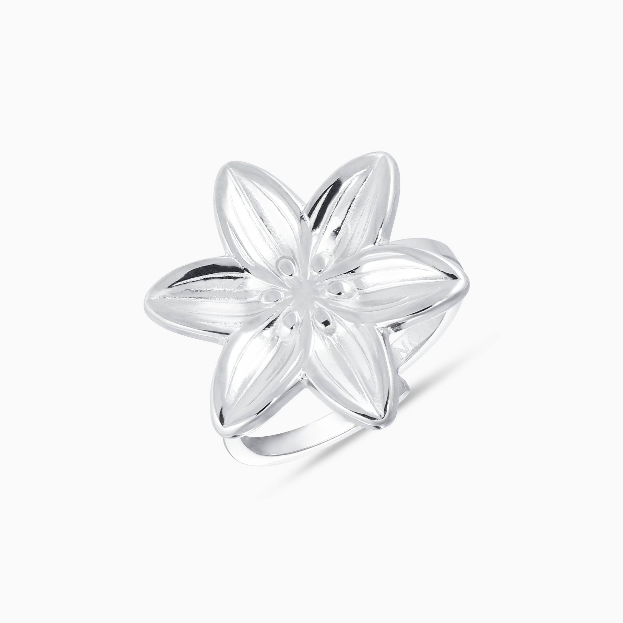 LARGE LILY ADJUSTABLE RING