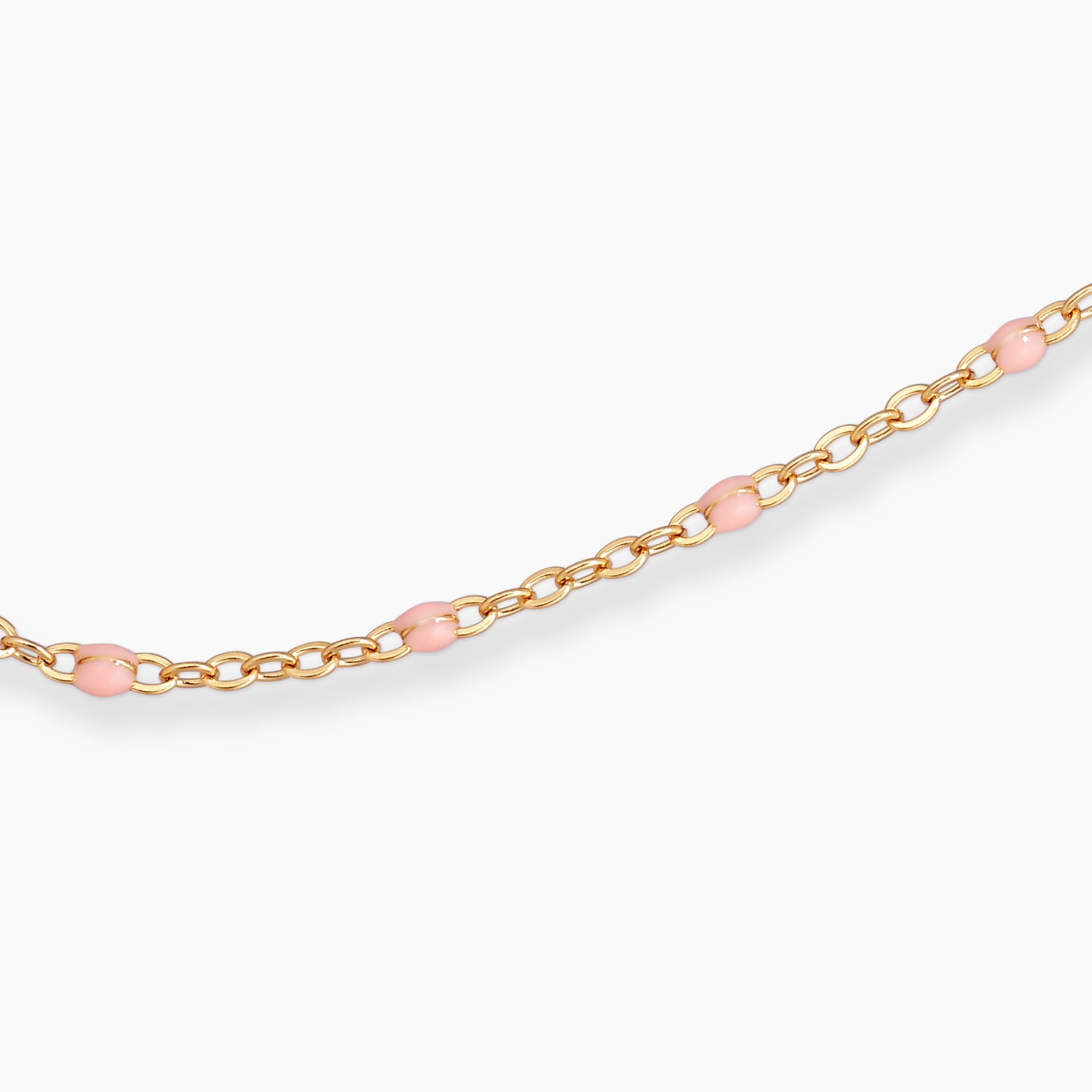 COLORE NECKLACE WITH LIGHT PINK ENAMEL