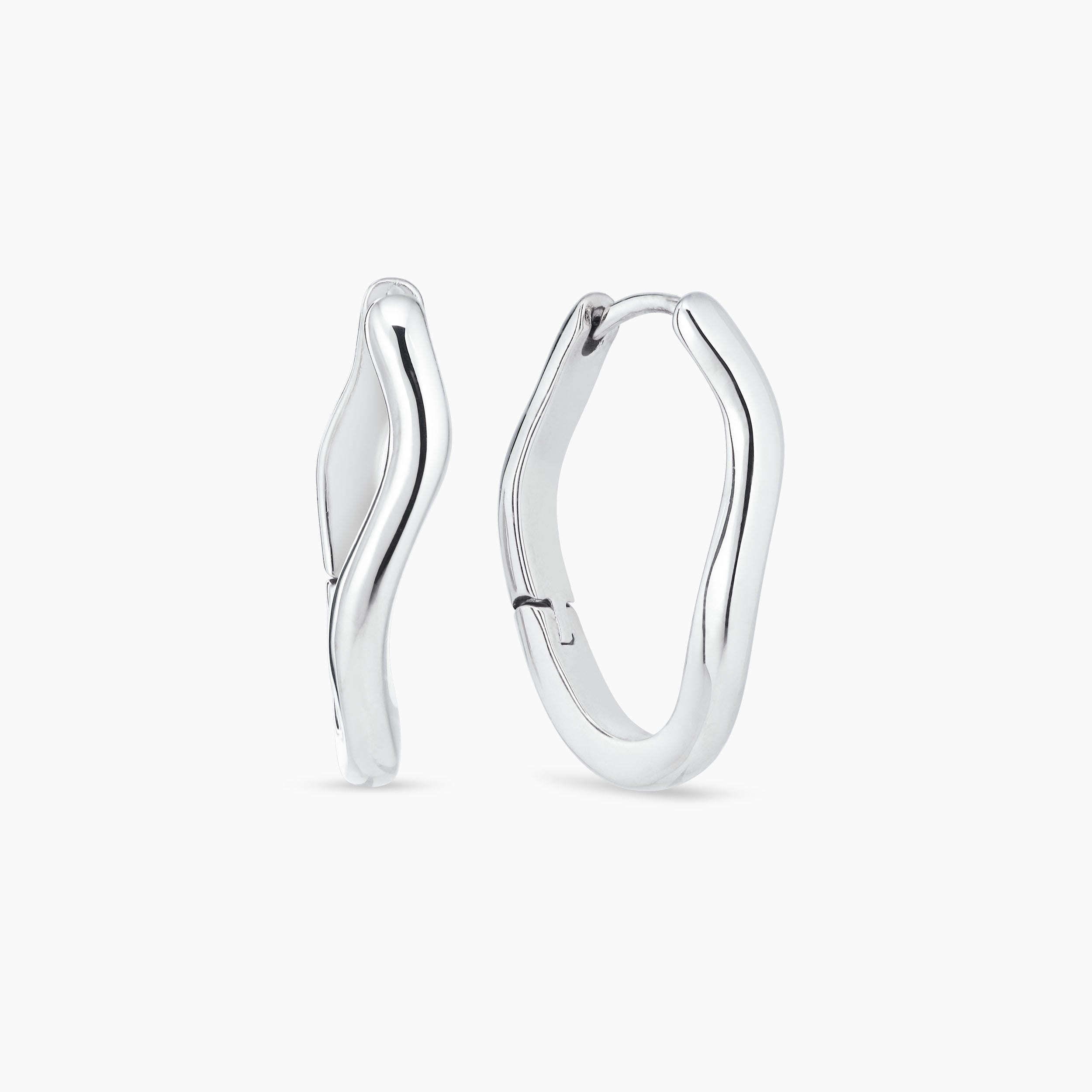 CURVE EARRINGS 25MM