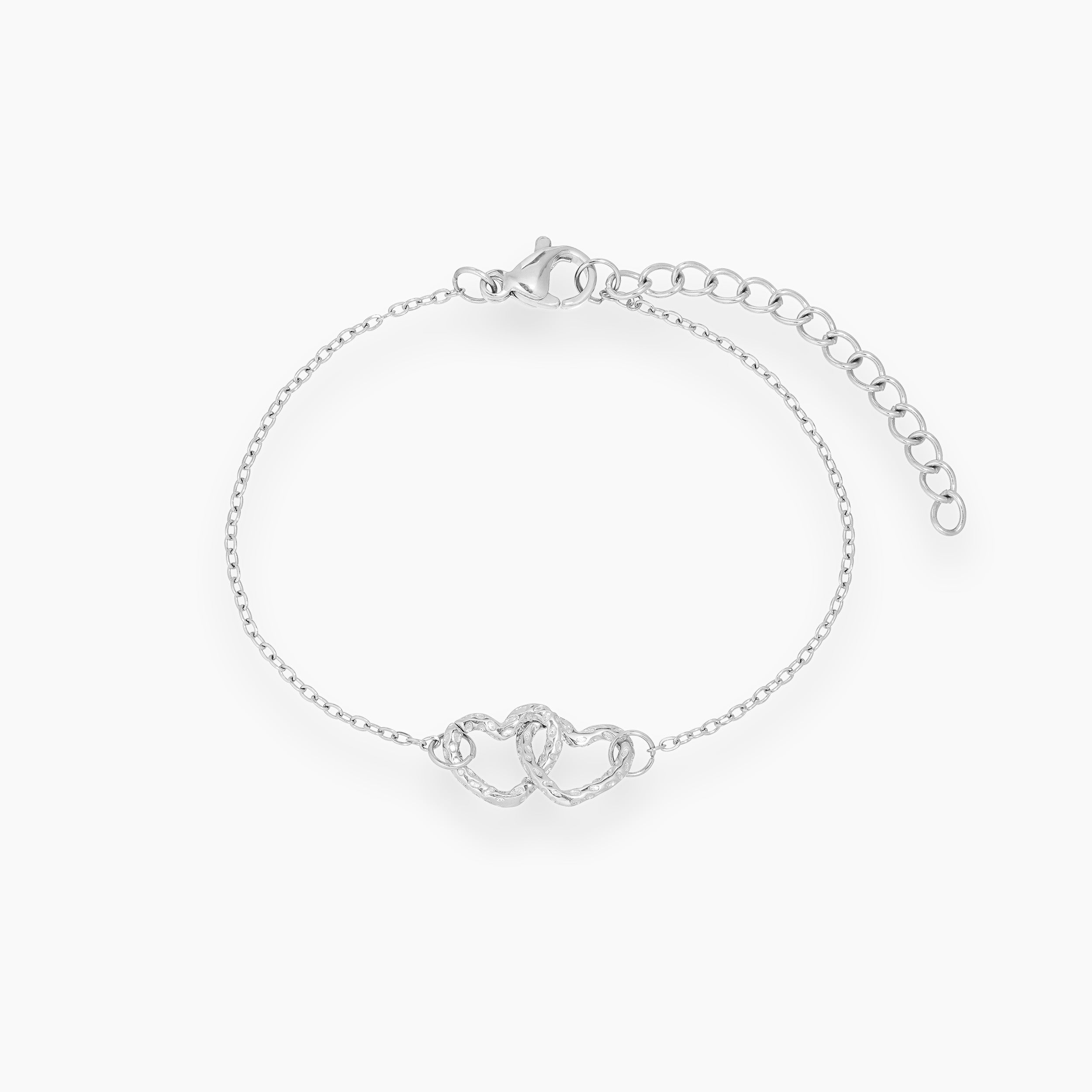 TWIN HEARTS MOON BRACELET