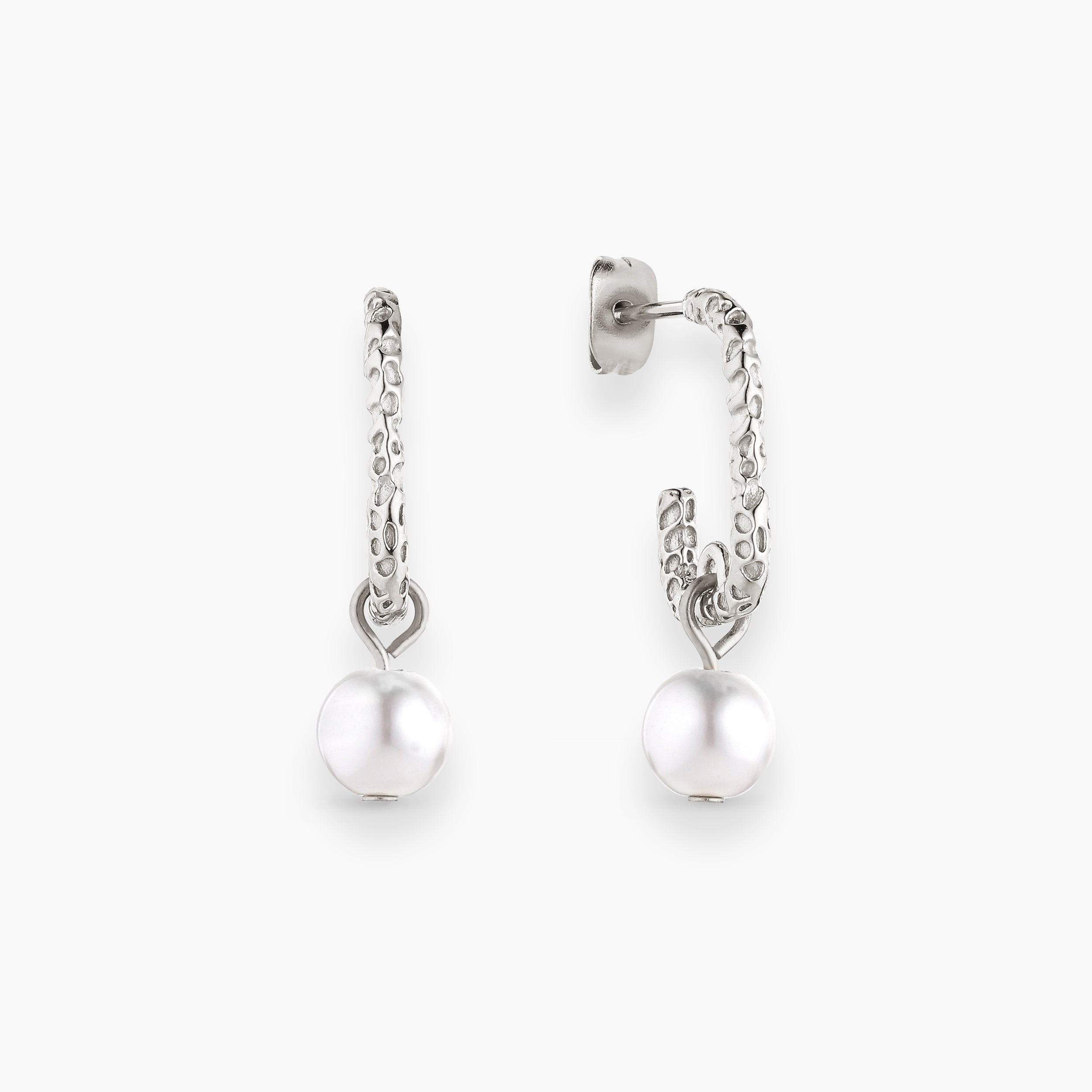 MOON EARRINGS WITH PEARL