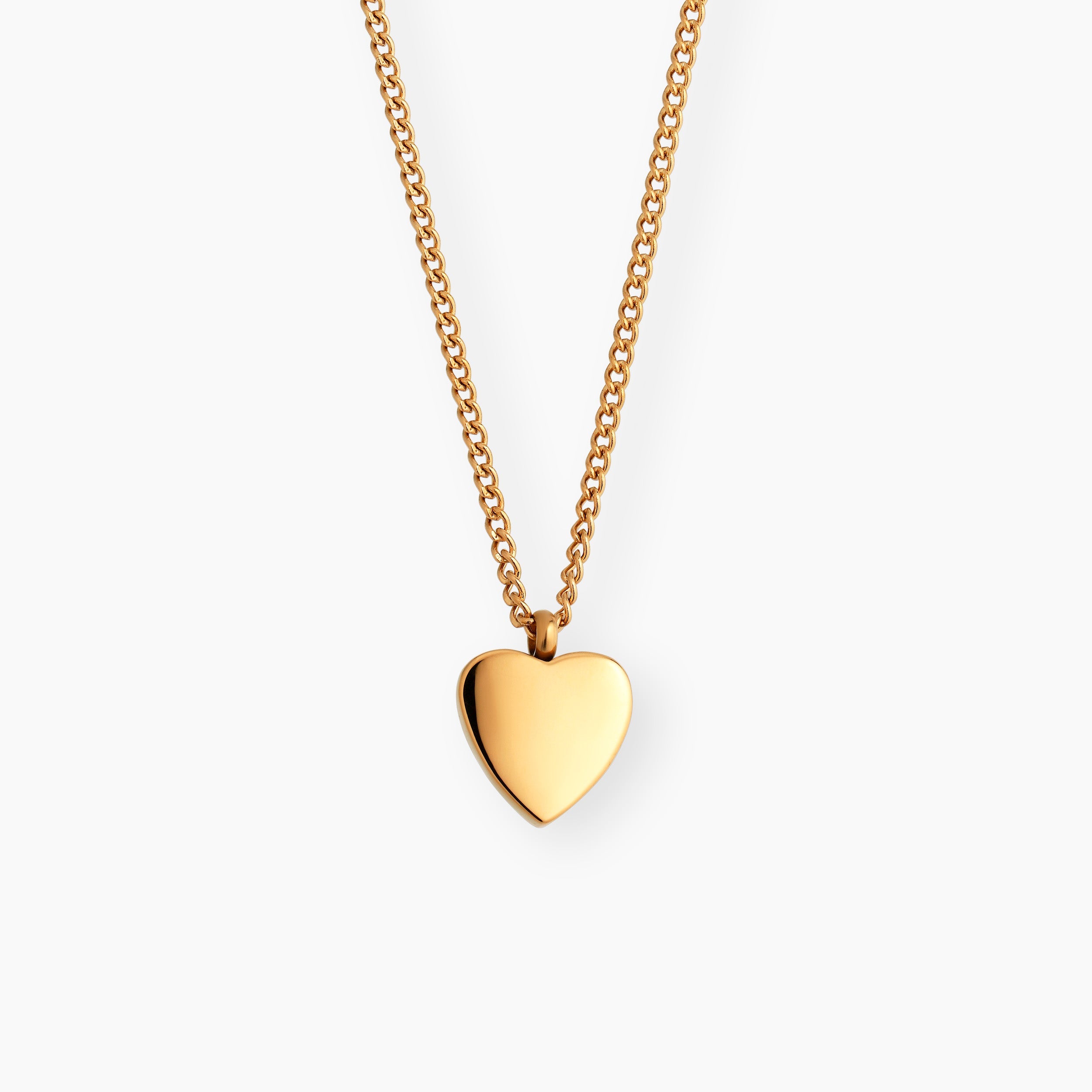 MOON MINI HEART NECKLACE GOLD