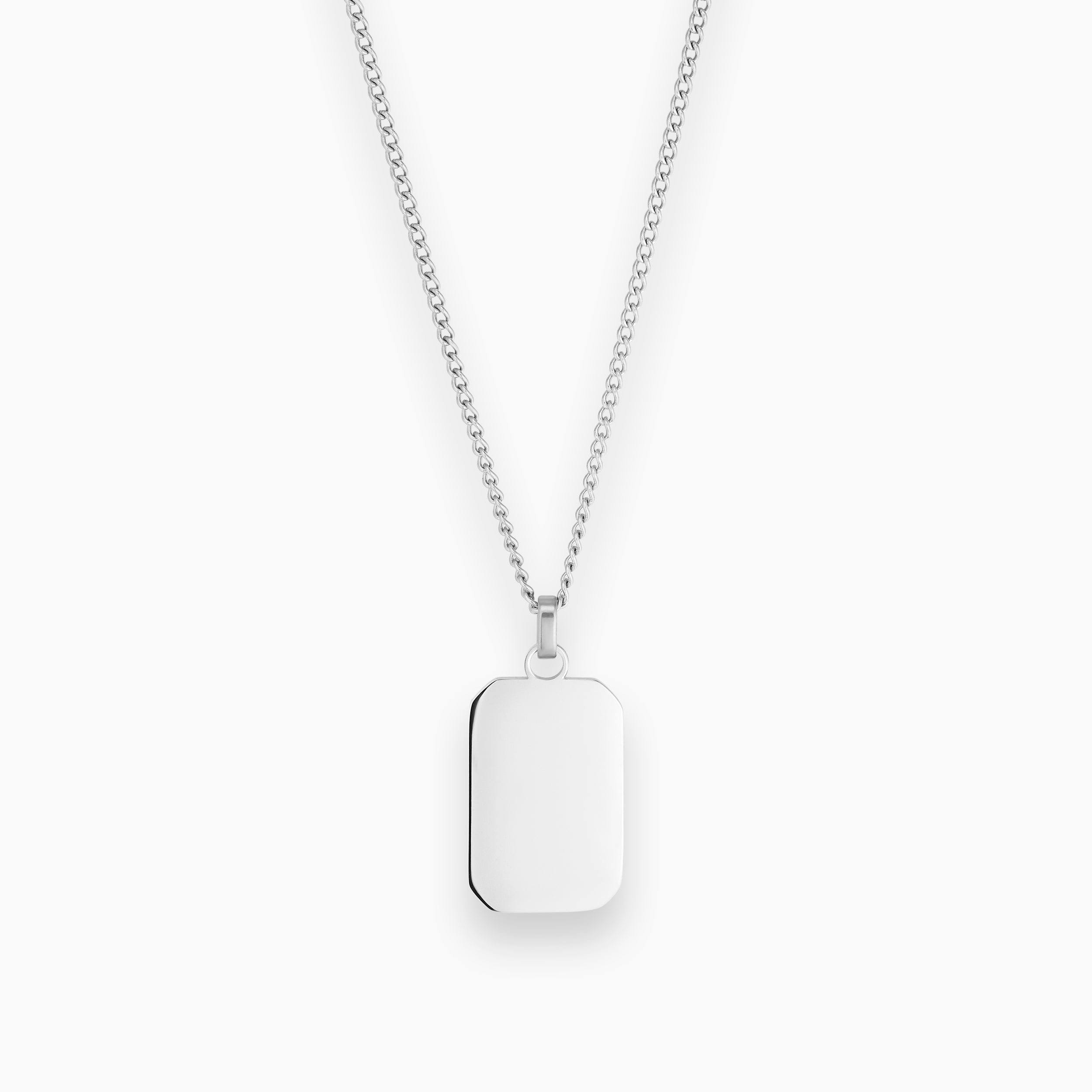 OCTAGON NECKLACE SILVER