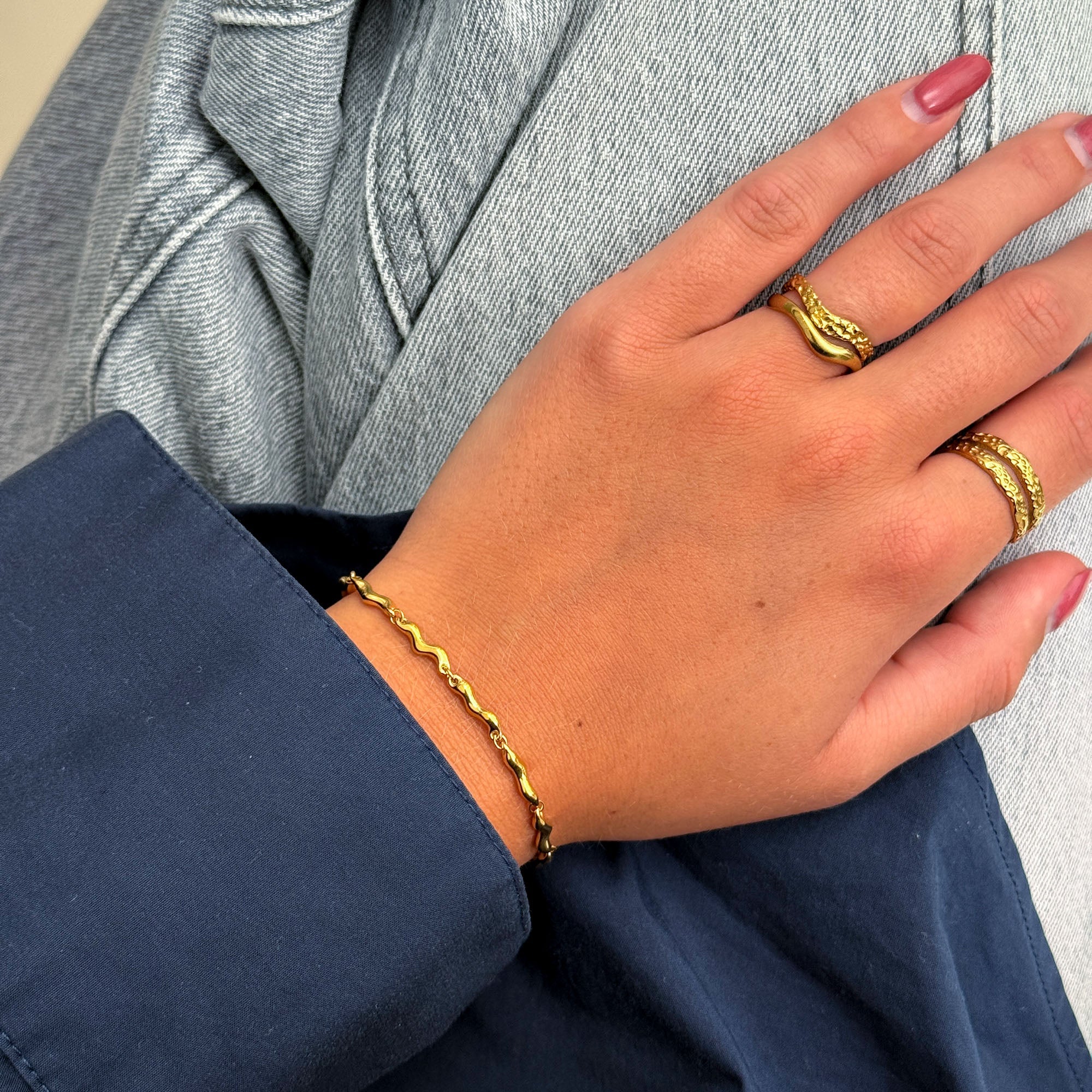 RIPPLE BRACELET GOLD