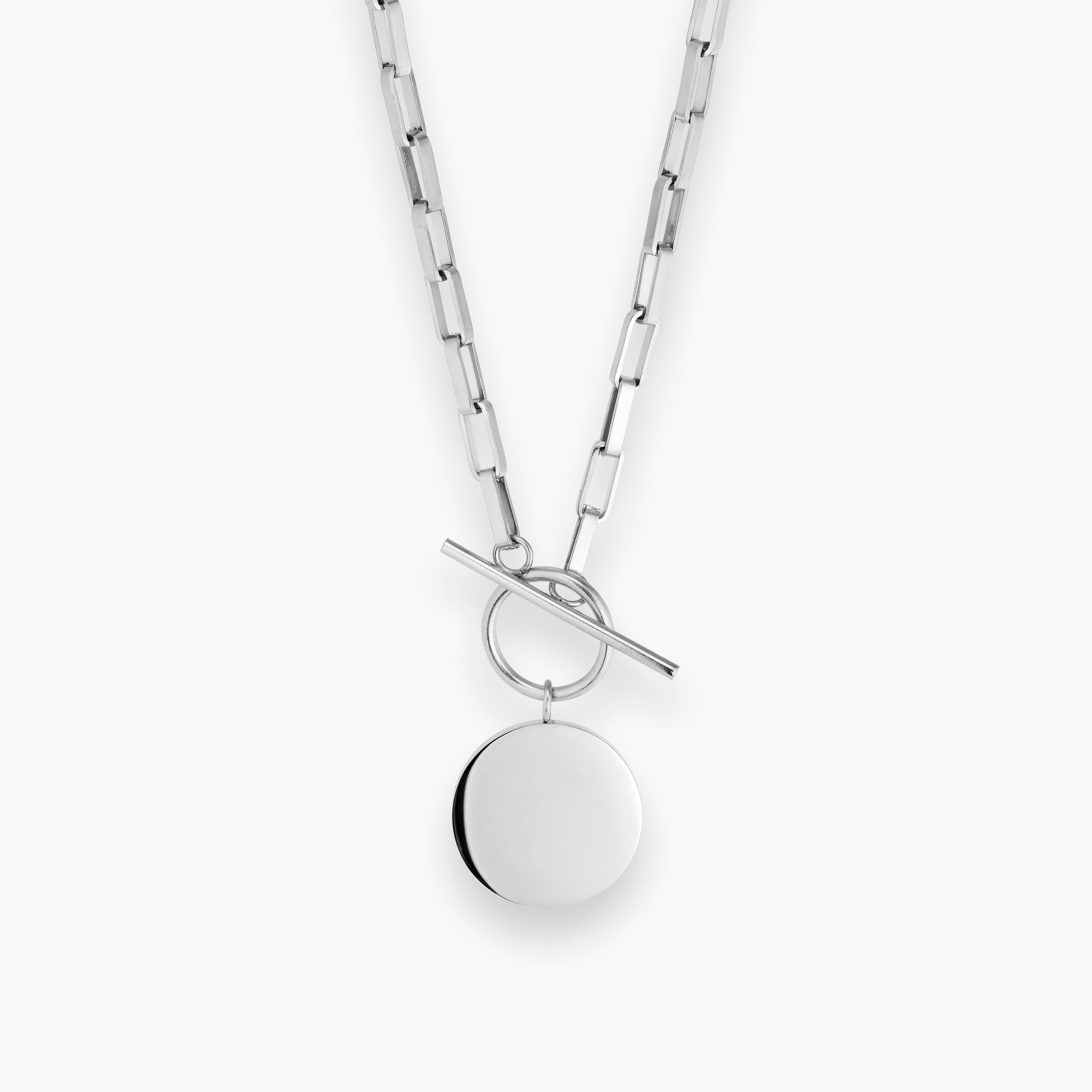 T-LOCK NECKLACE SILVER