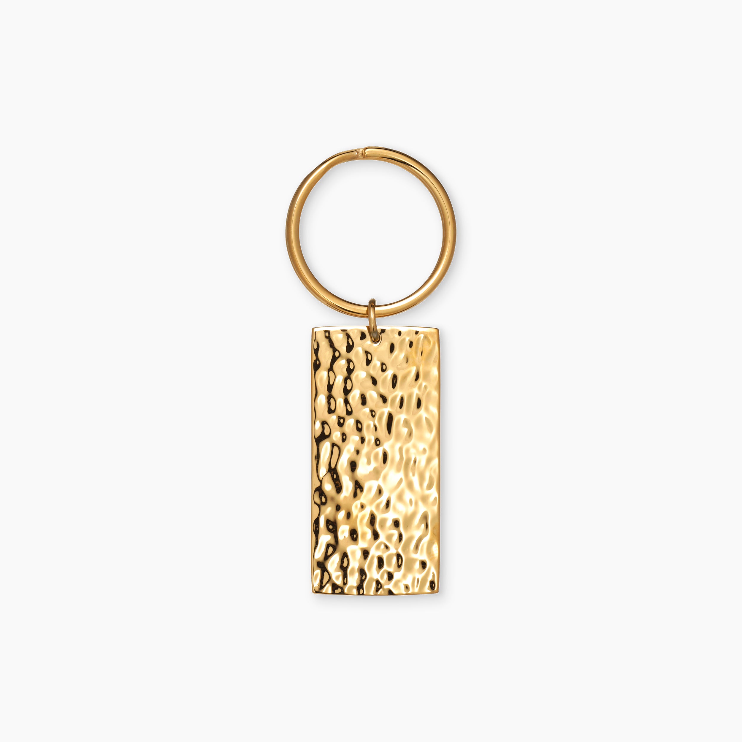 HAMMERED KEYCHAIN GOLD